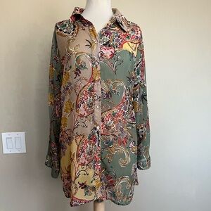 Floral Button-Up Shirt